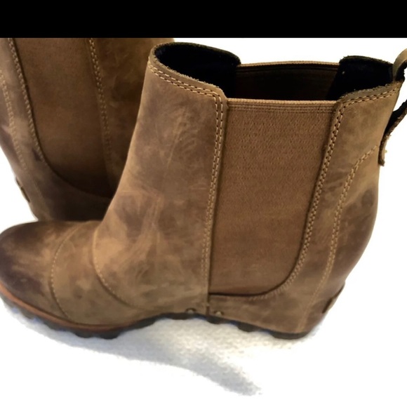 Sorel Lea Wedge, Elk Curry, 6 1/2